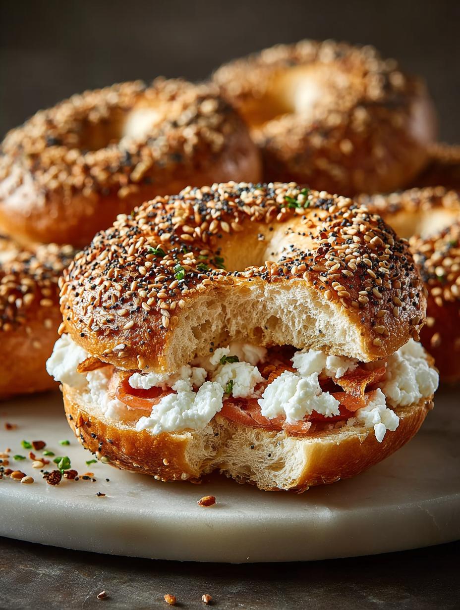 Greek Yogurt Bagels High