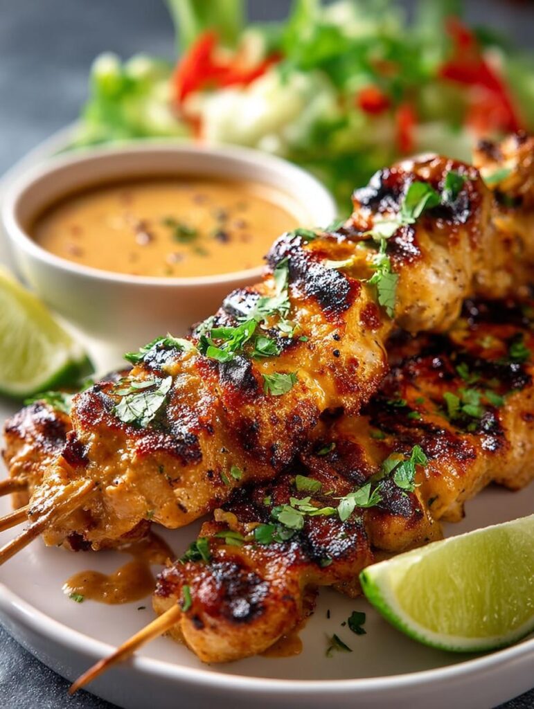 Grilled Chicken Satay with