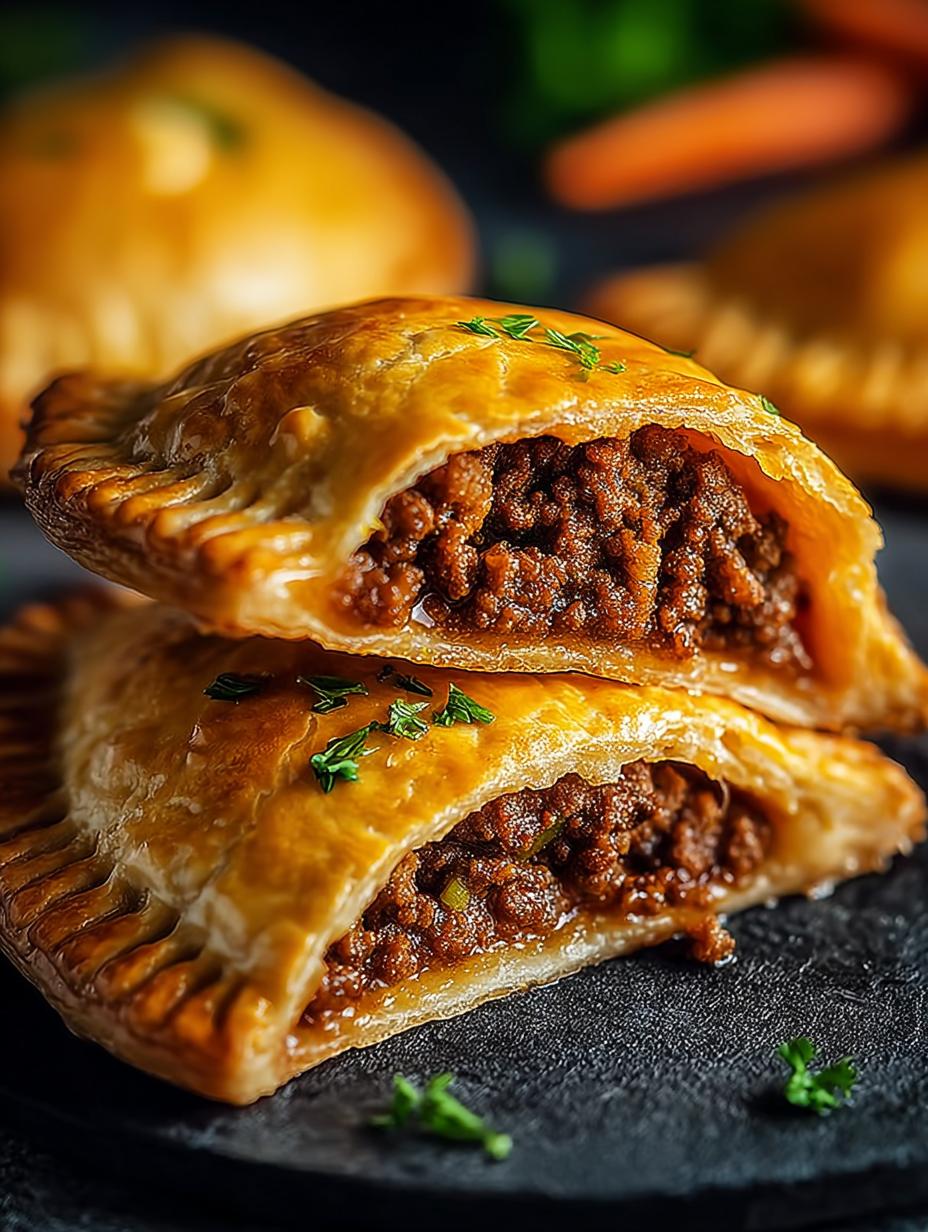 Delicious Ground Beef Hand Pies for Easy Snacking - Ground Beef Hand Pies - main visual representation