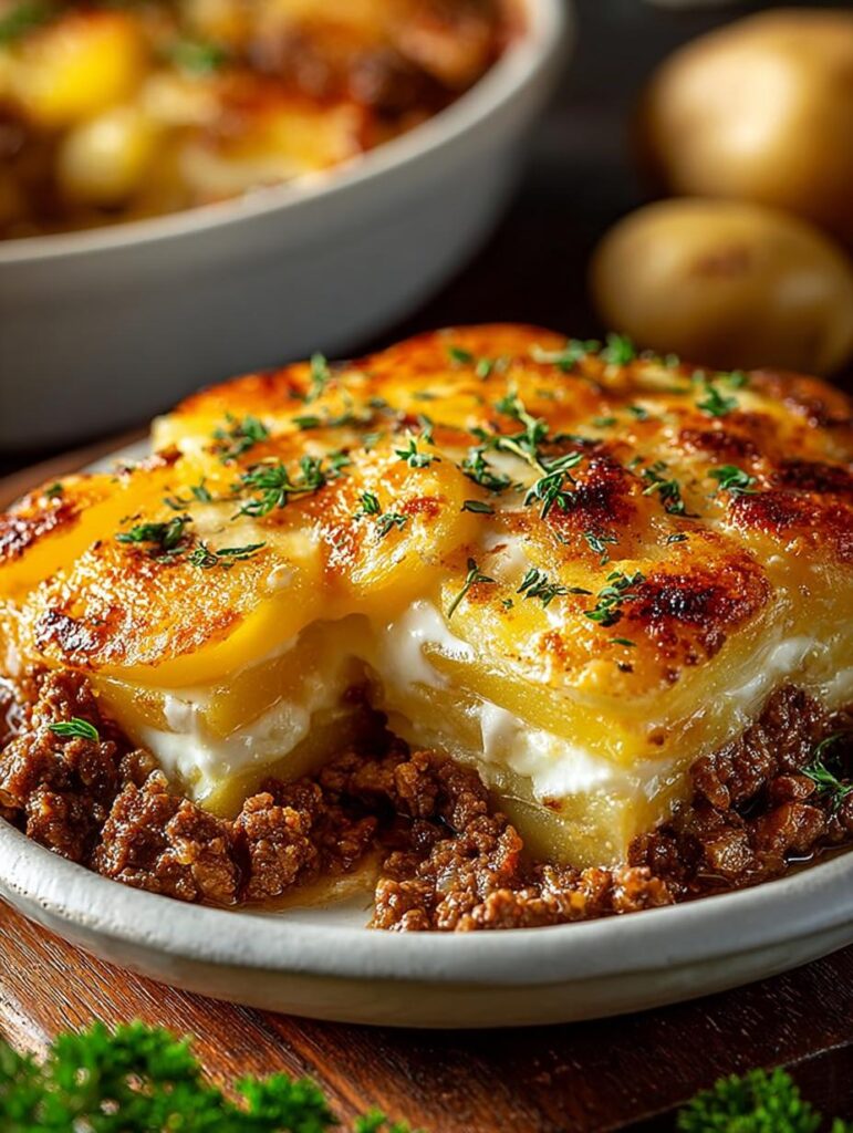 Ground Beef Potato Casserole