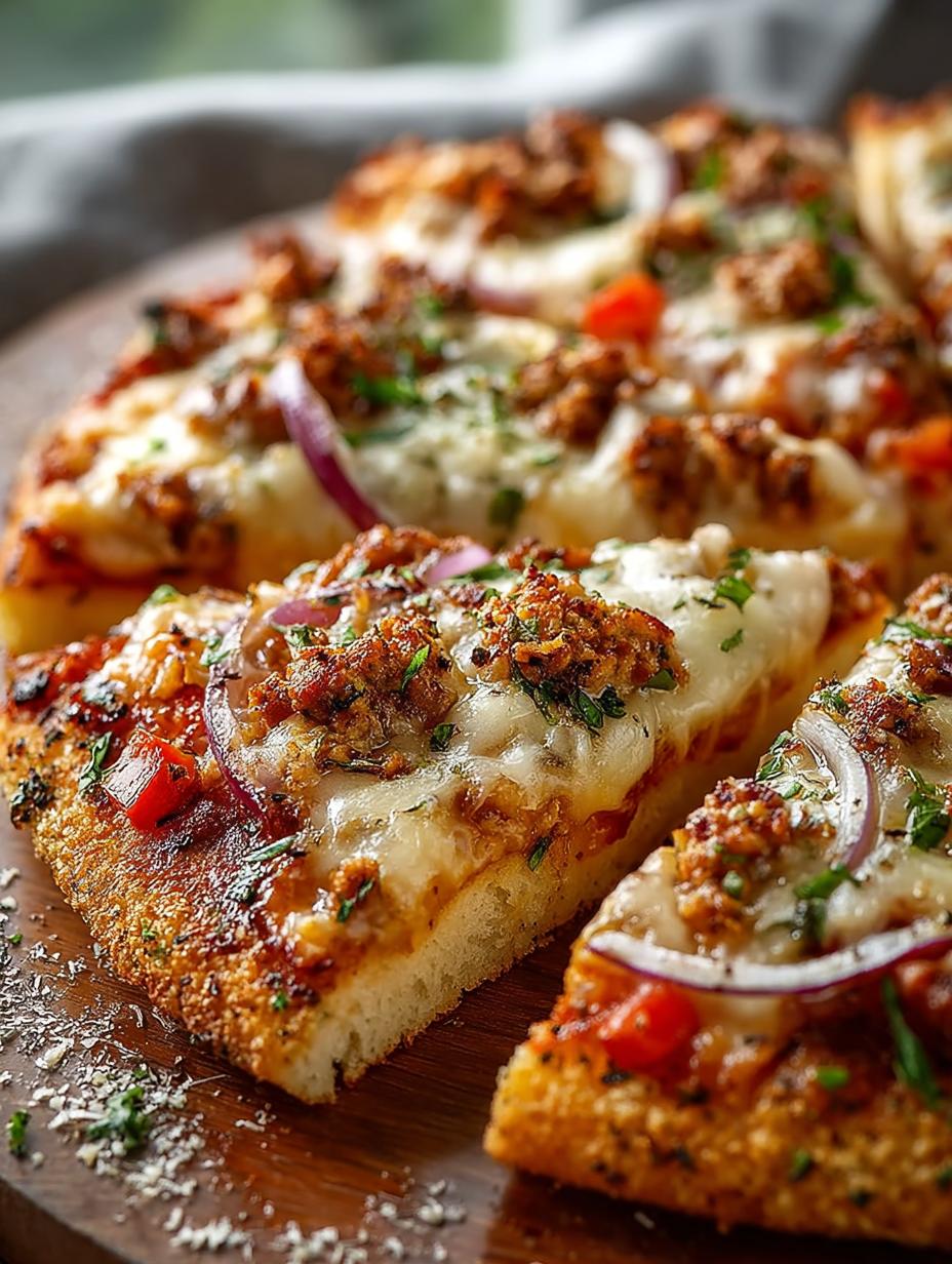 Ground Chicken Pizza Crust