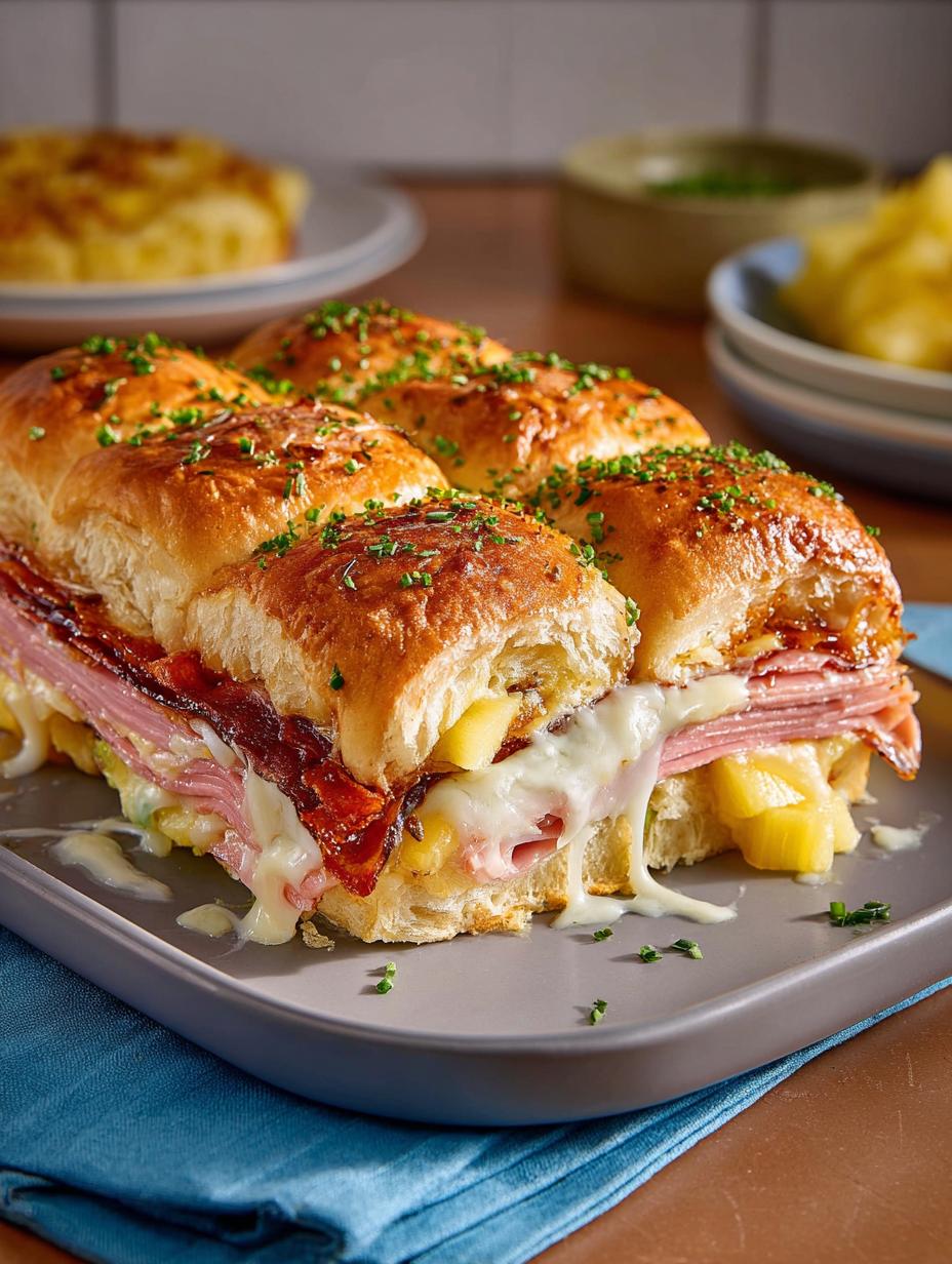Ham Cheese Hawaiian Roll