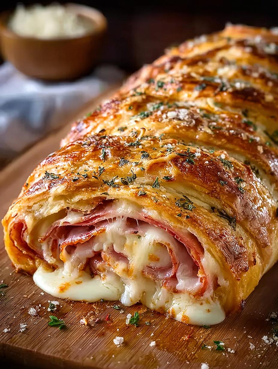 Ham Cheese Stromboli