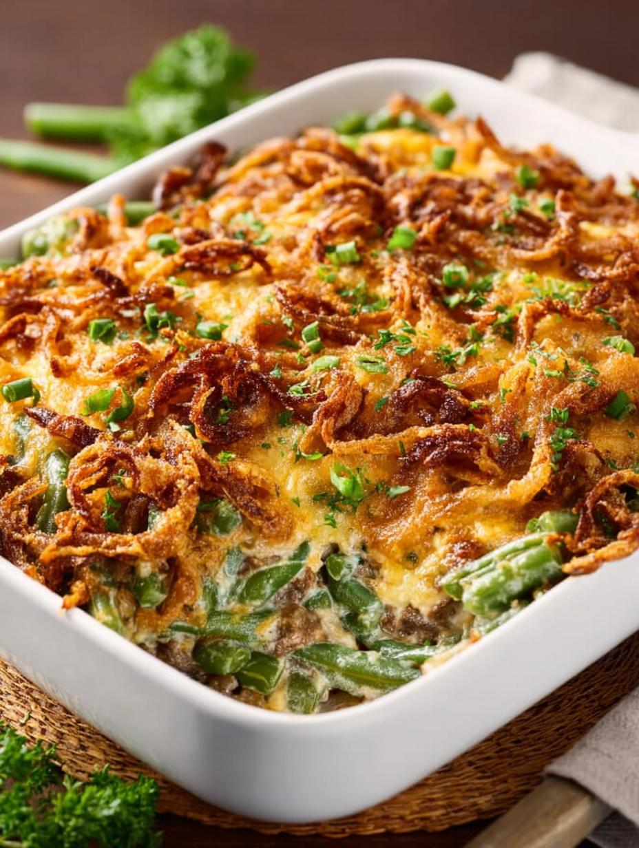 Delicious Hamburger Green Bean Casserole Recipe - Hamburger Green Bean Casserole - additional detail