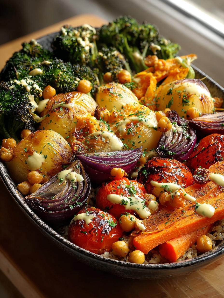 Healthy Roasted Veggie Chickpea Bowls: 5 Steps to Flavor - Healthy Roasted Veggie Chickpea - additional detail
