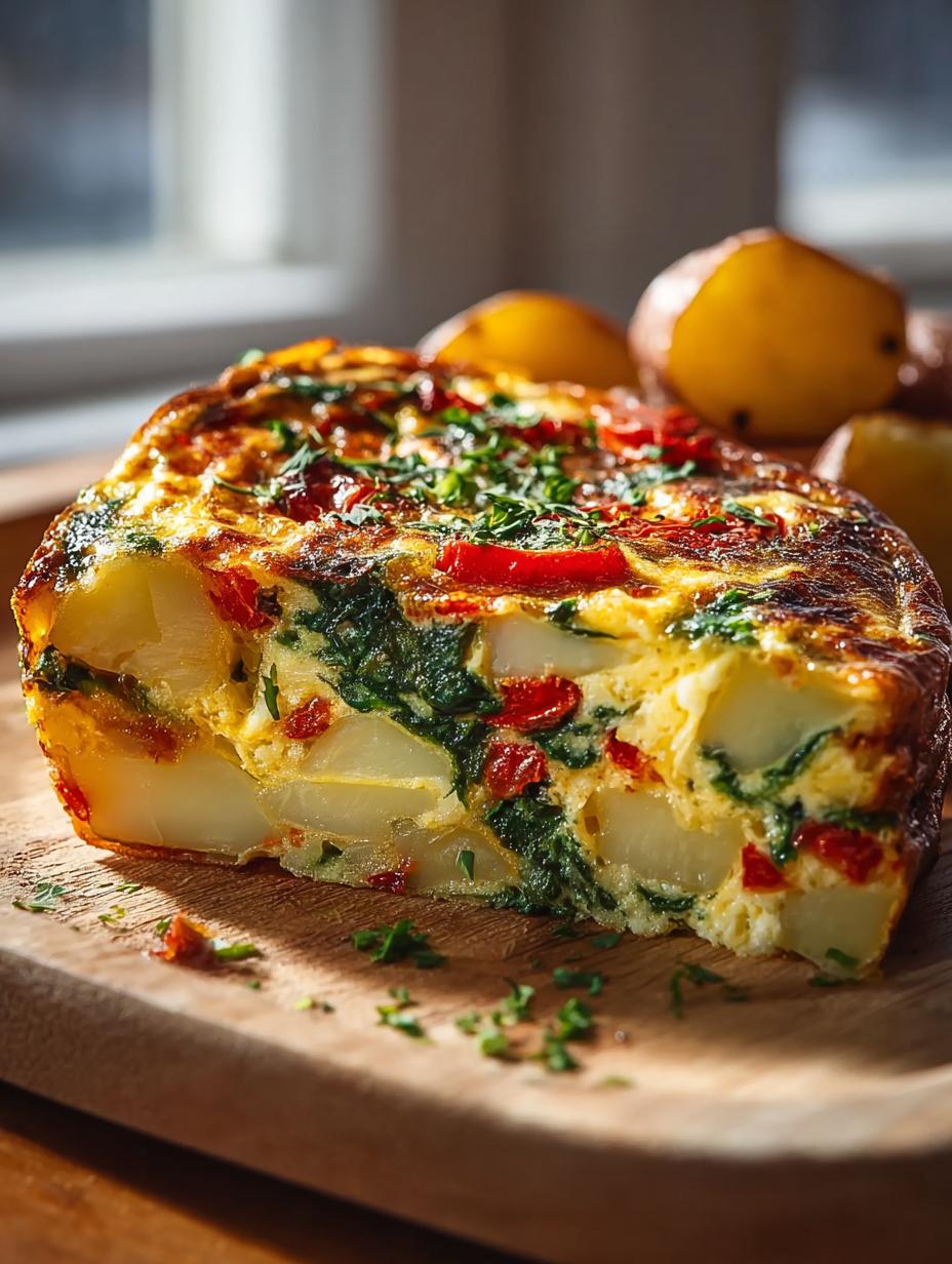 Hearty Potato Veggie Frittata