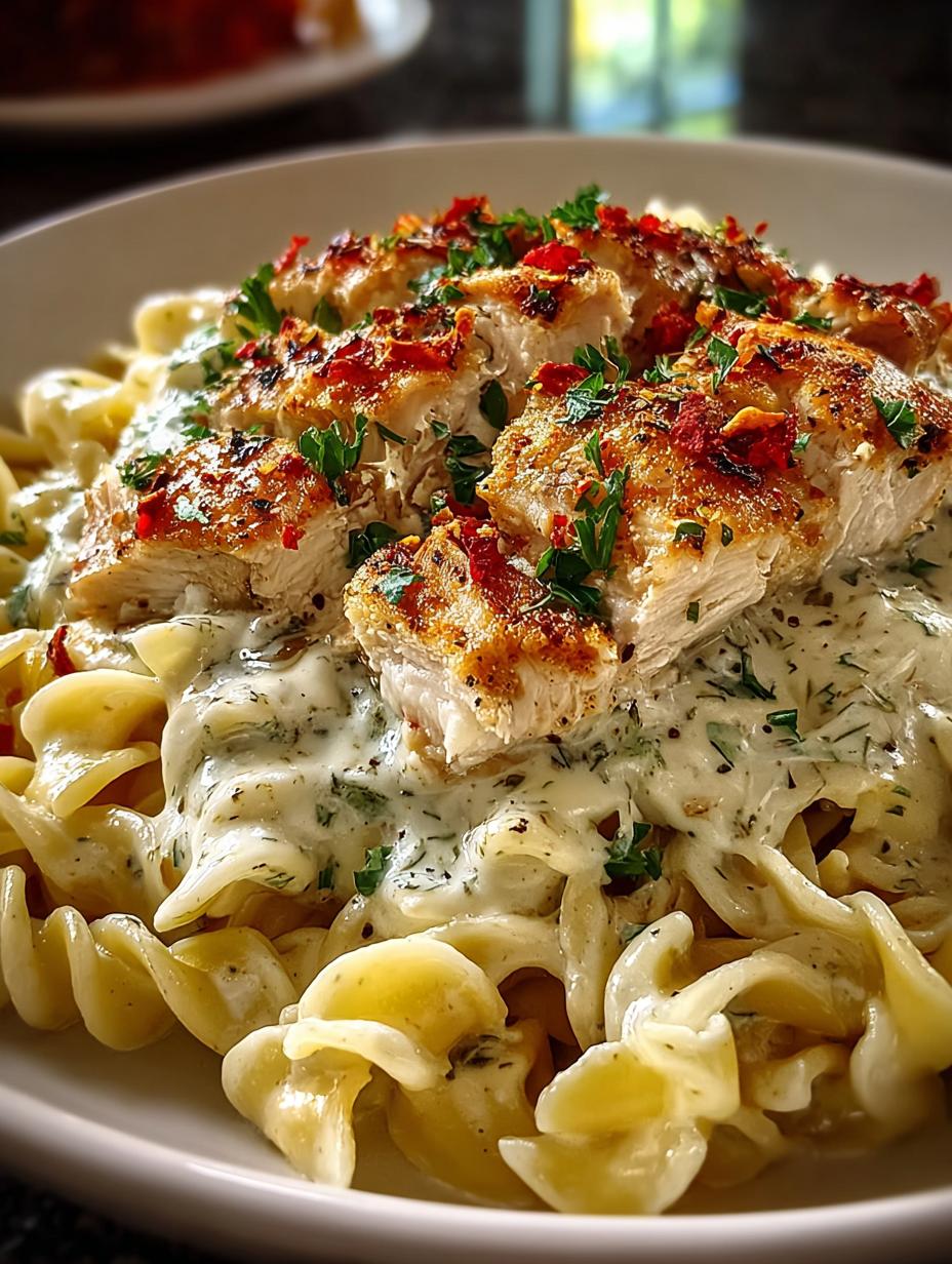 High Protein Chicken Alfredo