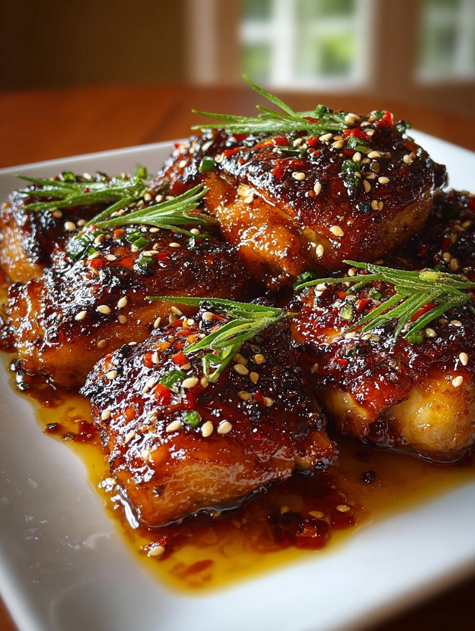 Honey Garlic Chicken Thighs