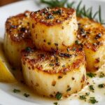 Honey Lemon Roasted Kohlrabi