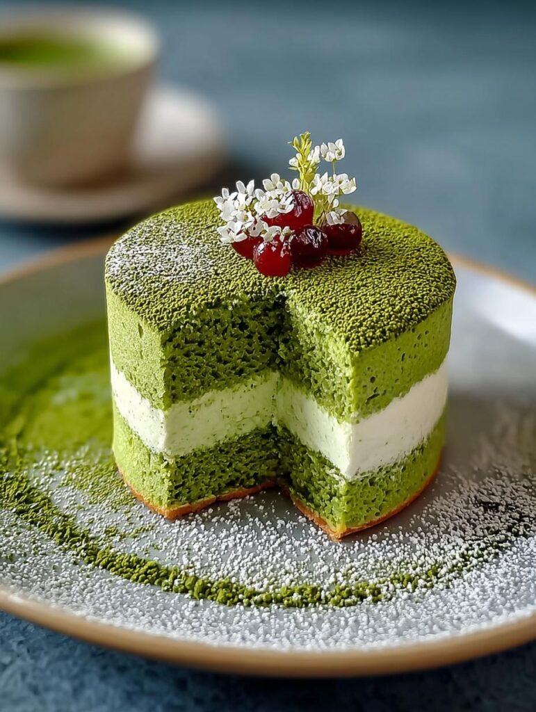 Japanese Matcha Cake