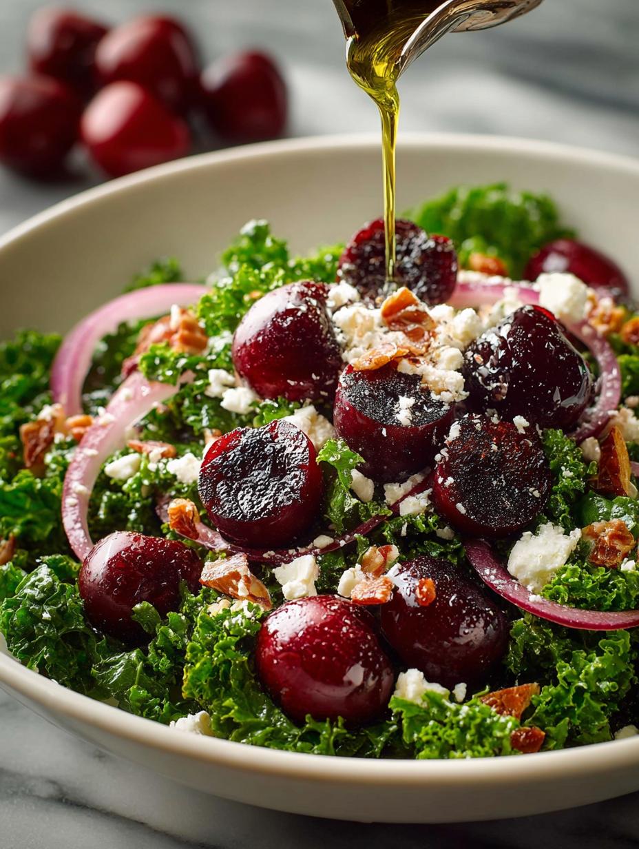 Kale Cherry Salad with