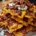Keto Cheese Bacon Nachos