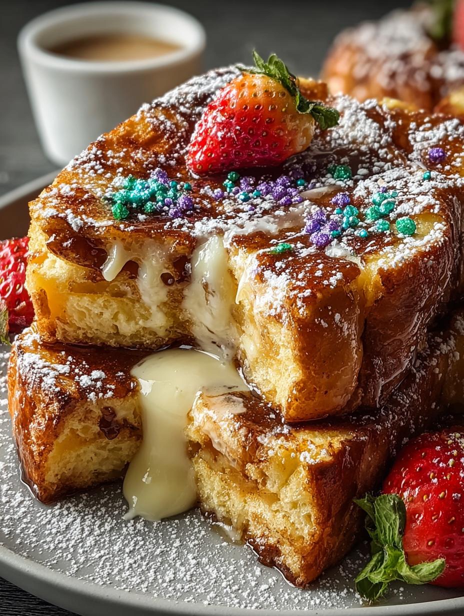 King Cake French Toast: 12 Festive Ways to Celebrate 5 King Cake French Toast: 12 Festive Ways to Celebrate - King Cake French Toast - main visual representation