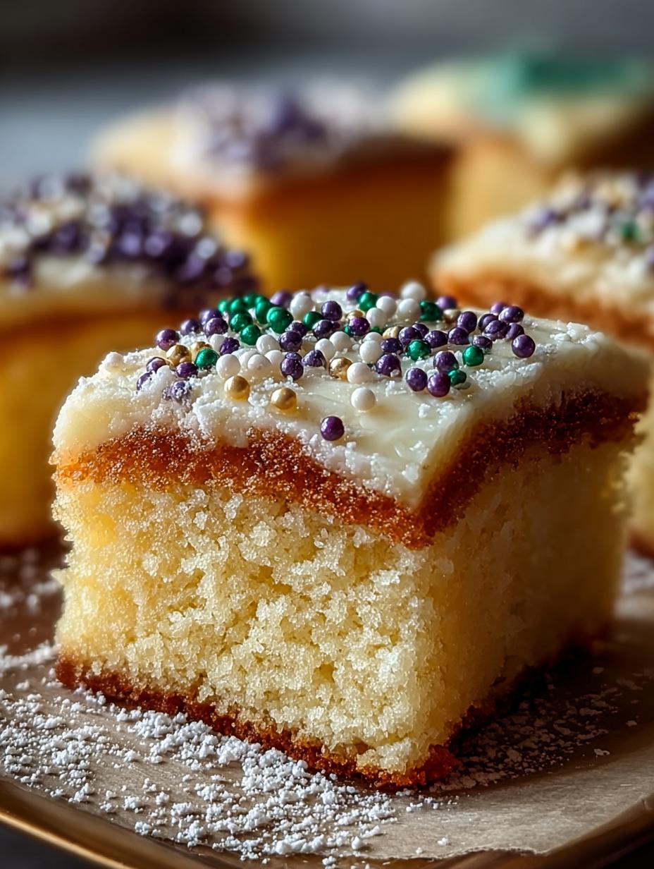 King Cake Sugar Cookie Bars: 12 Vibrant Treats for Mardi Gras - King Cake Sugar Cookie - additional detail