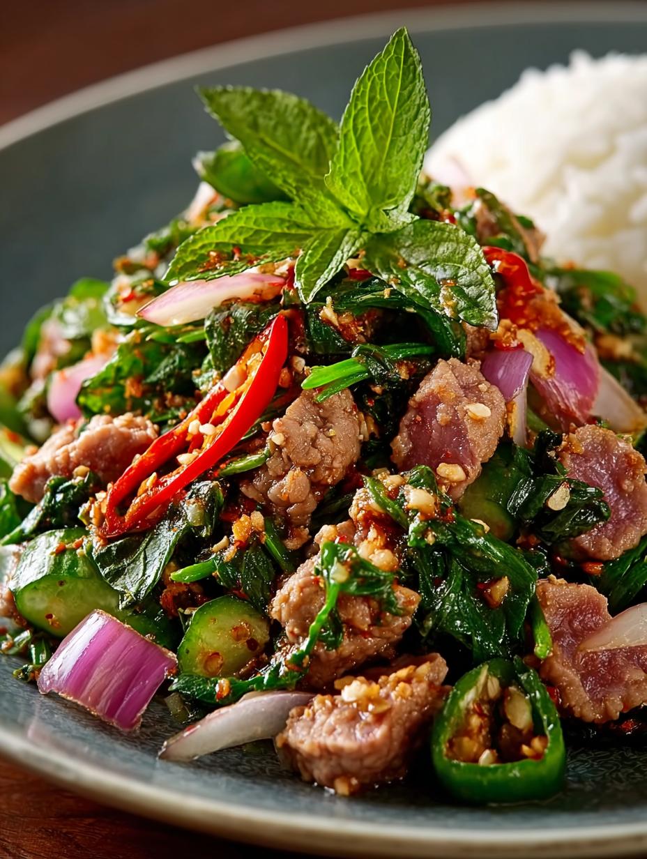 Laotian Spiced Meat Salad