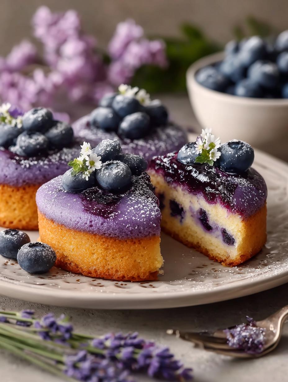 Irresistible Lavender Blueberry Tea Cakes Recipe - Lavender Blueberry Tea Cakes - additional detail