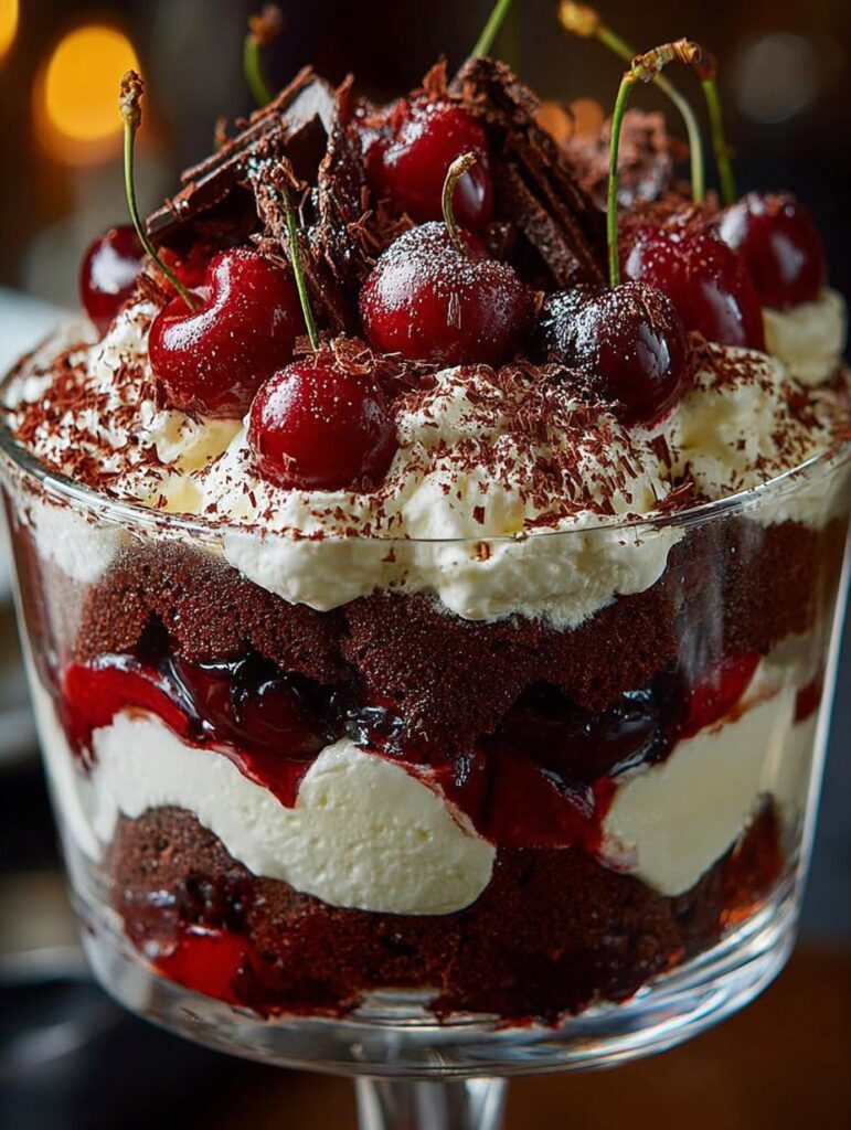 Layered Black Forest Trifle