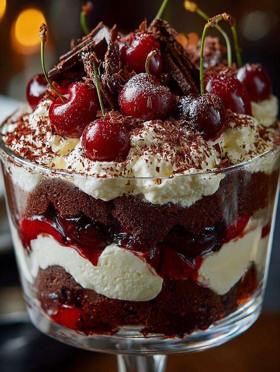 Layered Black Forest Trifle