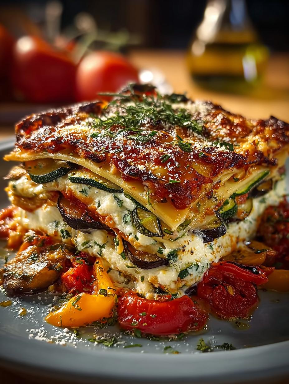 Layered Mediterranean Vegetable Lasagna: 7 Comforting Layers - Layered Mediterranean Vegetable Lasagna - additional detail