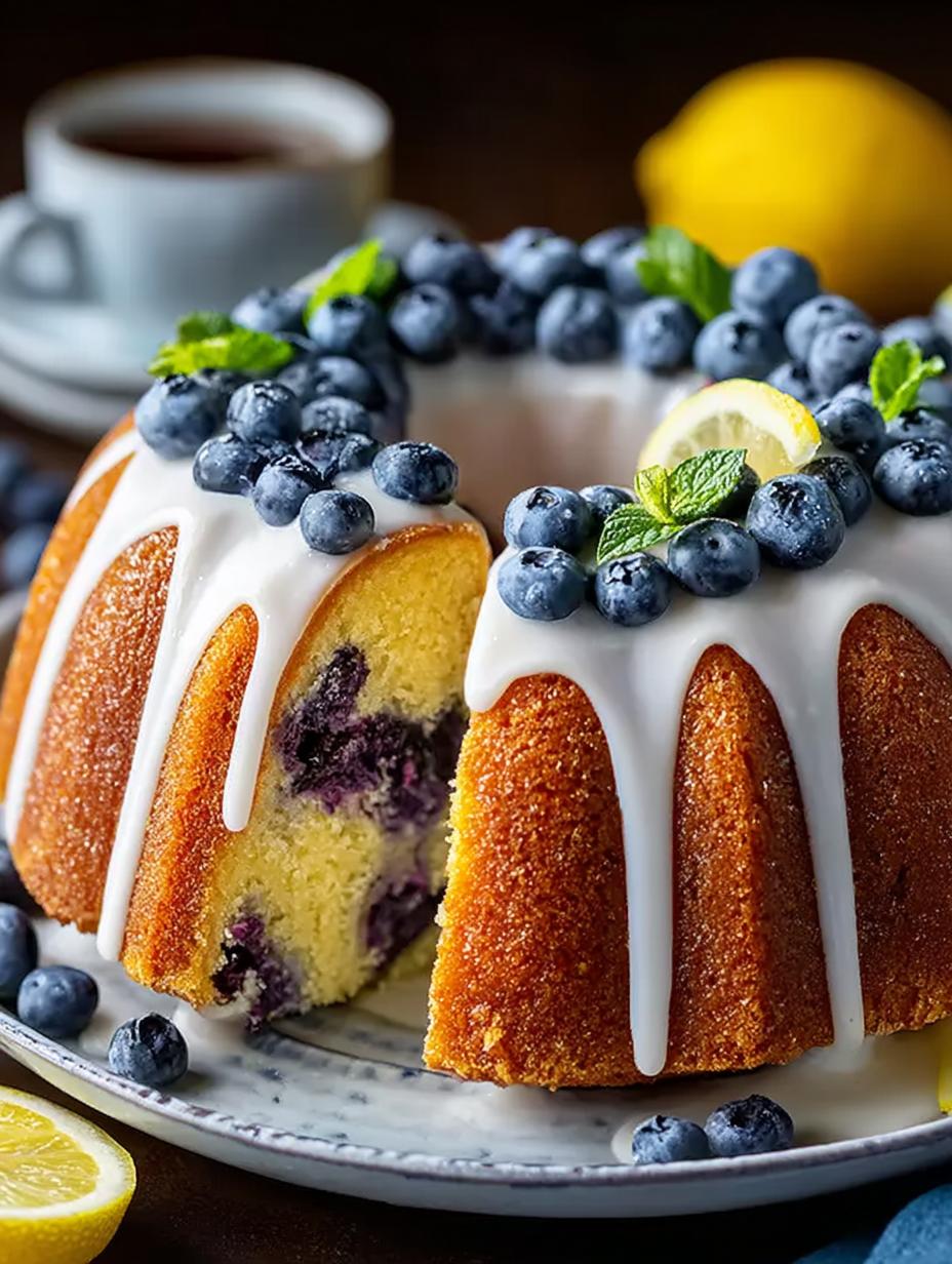 Irresistible Lemon Blueberry Bundt Cake Recipe - Lemon Blueberry Bundt Cake - main visual representation