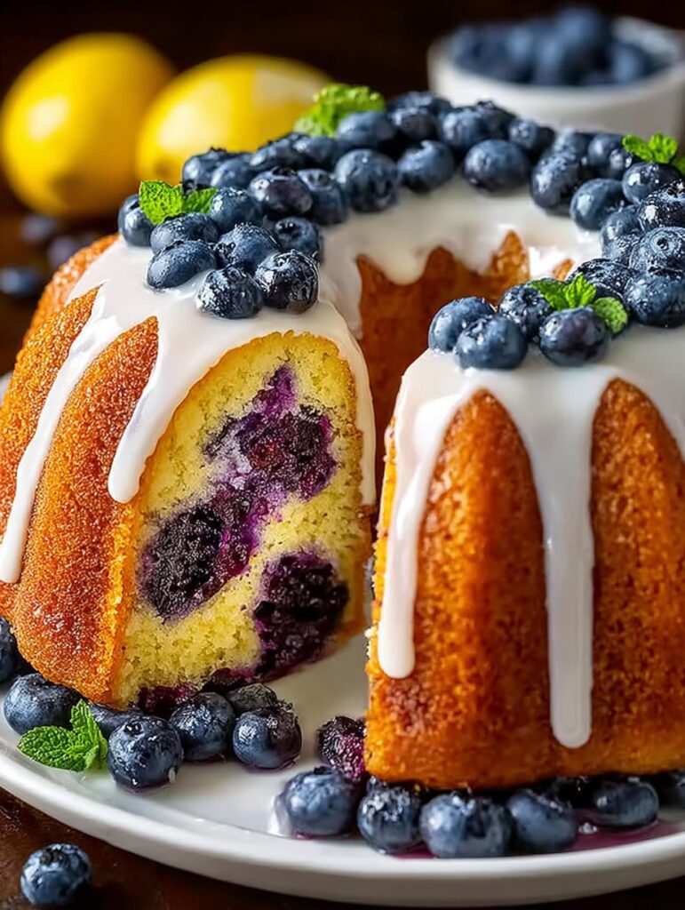 Lemon Blueberry Bundt Cake