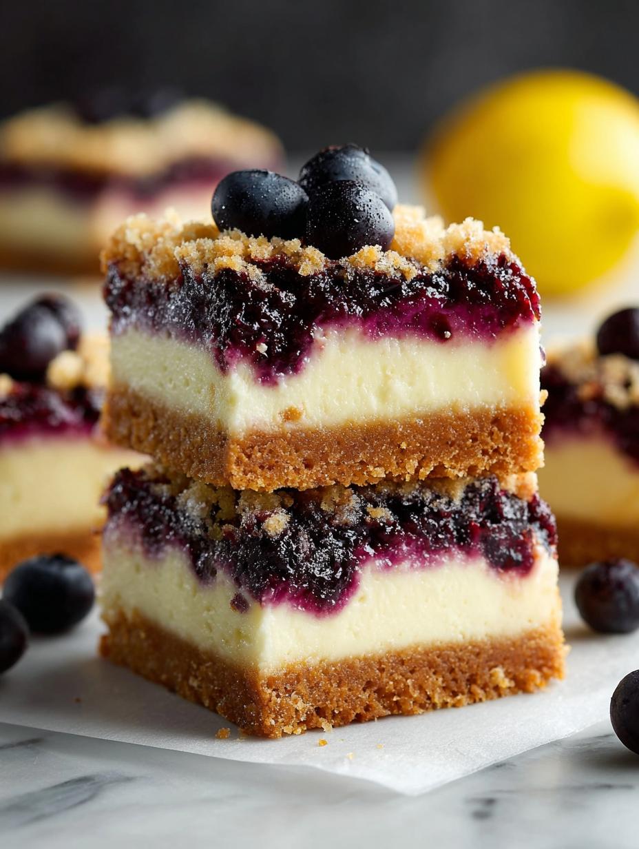 Lemon Blueberry Cheesecake Bars: 16 Irresistible Delights - Lemon Blueberry Cheesecake Bars - additional detail
