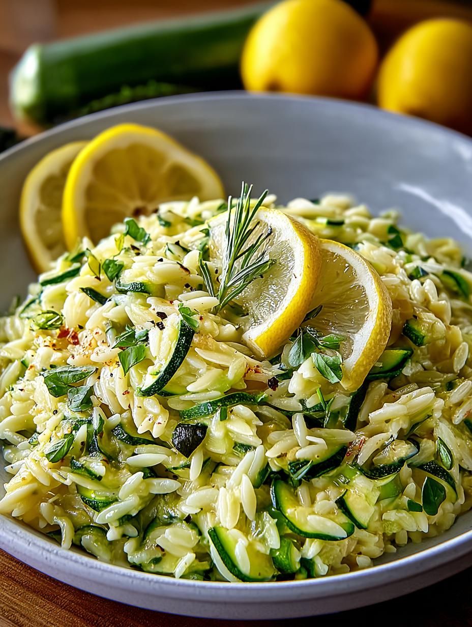 Lemon Orzo with Zucchini: 7 Bright and Healthy Steps - Lemon Orzo with Zucchini - main visual representation