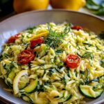 Lemon Orzo with Zucchini