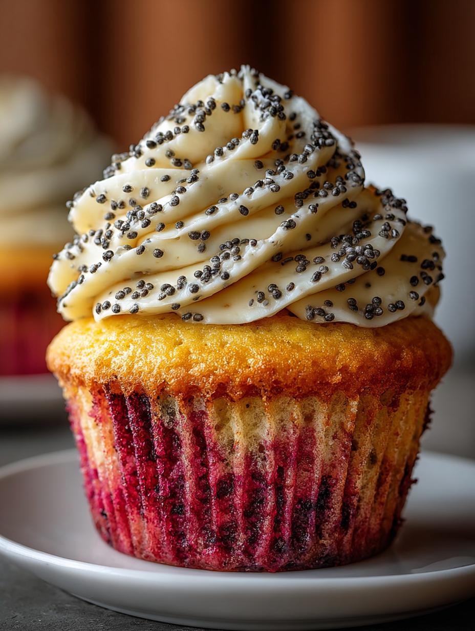 Lemon Poppy Seed Cupcakes