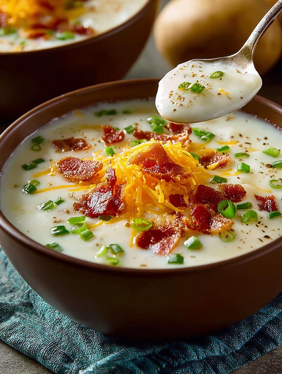 Delicious Loaded Potato Soup Recipe for Comforting Nights - Loaded Potato Soup - main visual representation