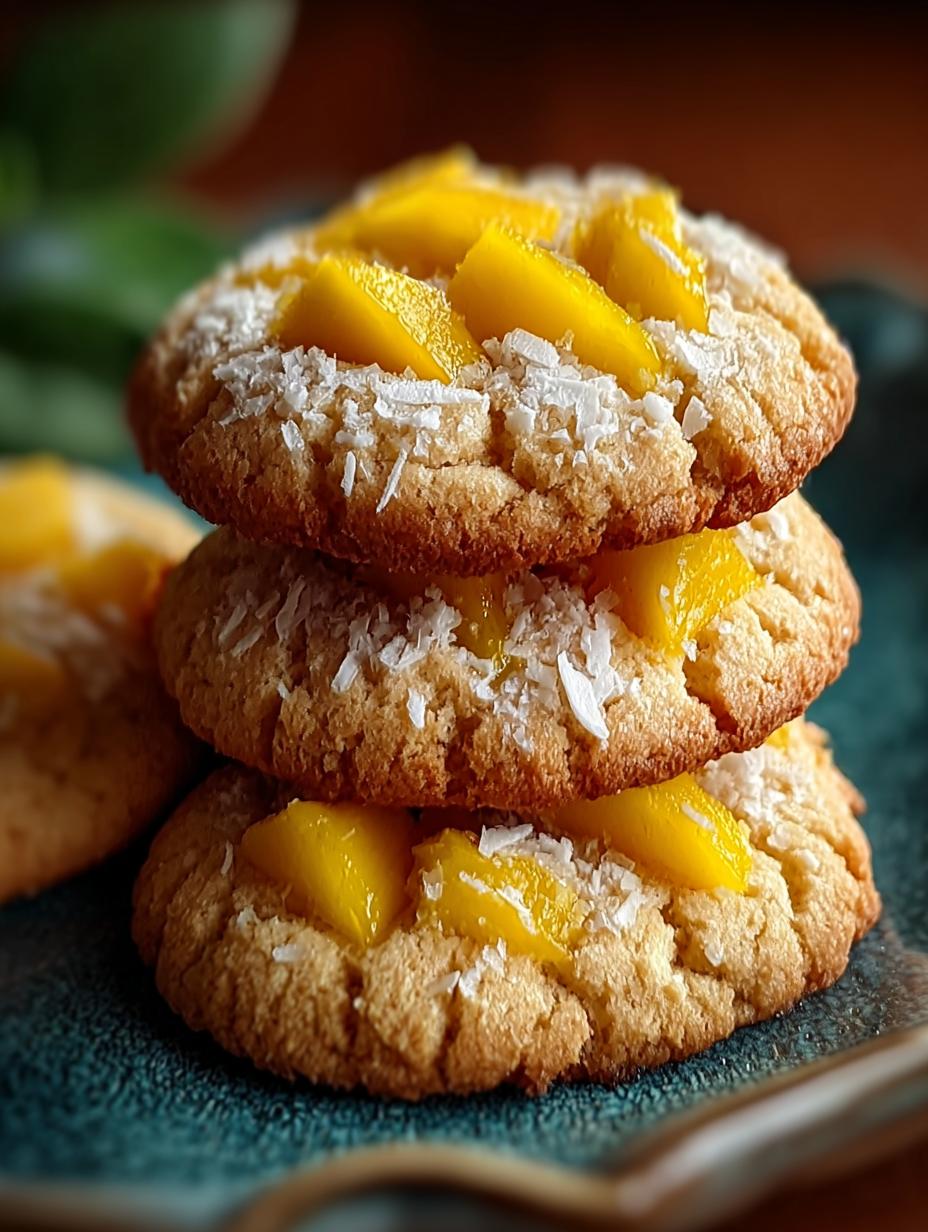 Mango Bliss Cookies: 24 Chewy Tropical Delights - Mango Bliss Cookies - main visual representation