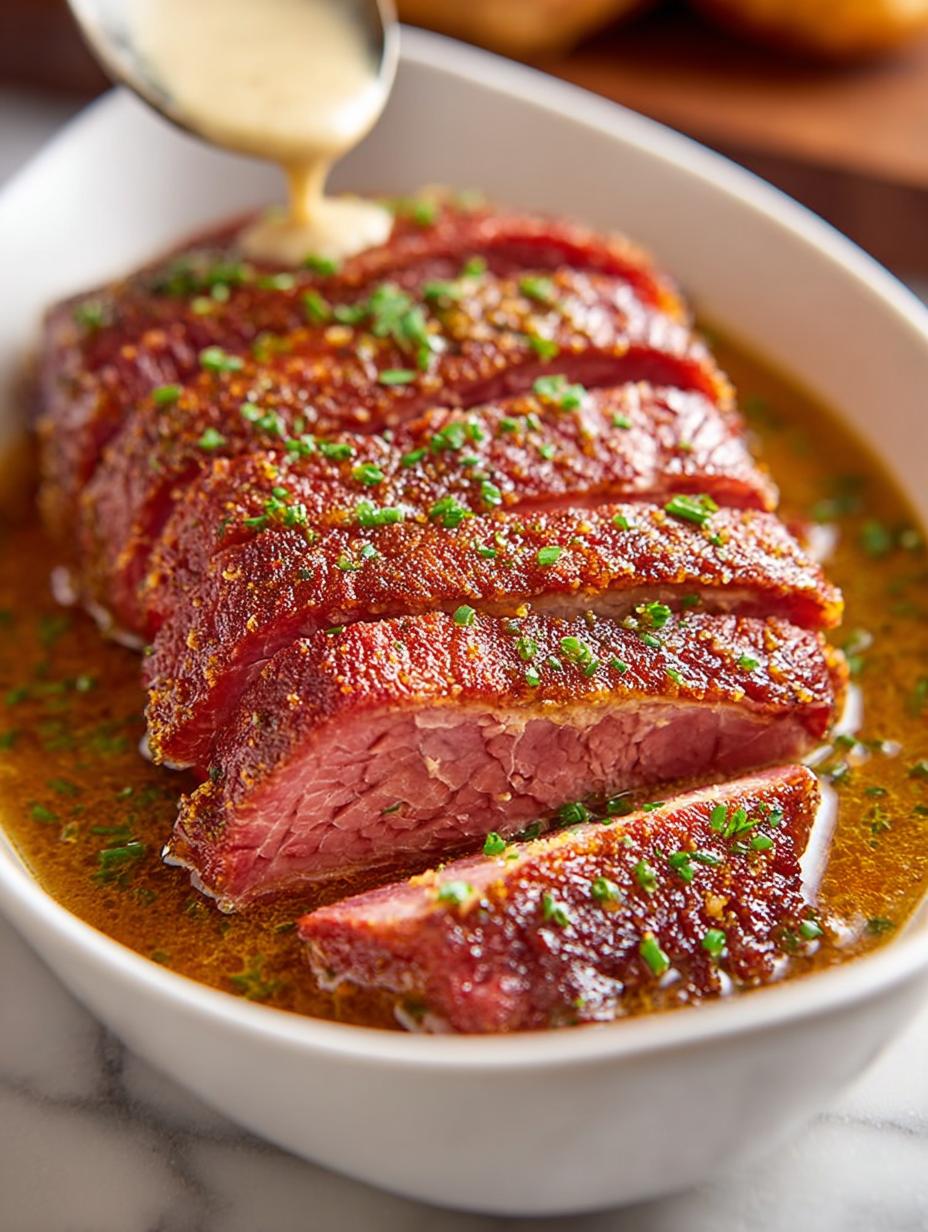 Maple Mustard Corned Beef