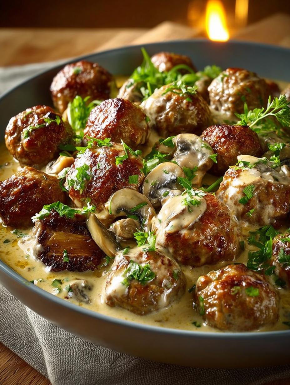 Delicious Meatball Stroganoff: A Cozy Dinner Idea - Meatball Stroganoff - main visual representation