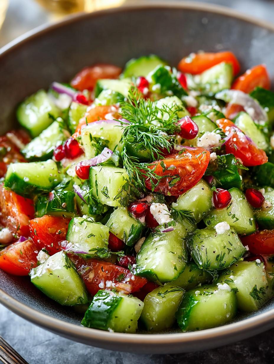 Delicious Mediterranean Salad with Cucumber Recipe - Mediterranean Salad with Cucumber - main visual representation