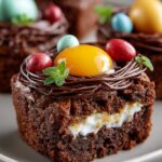 Mini Egg Nest Brownies
