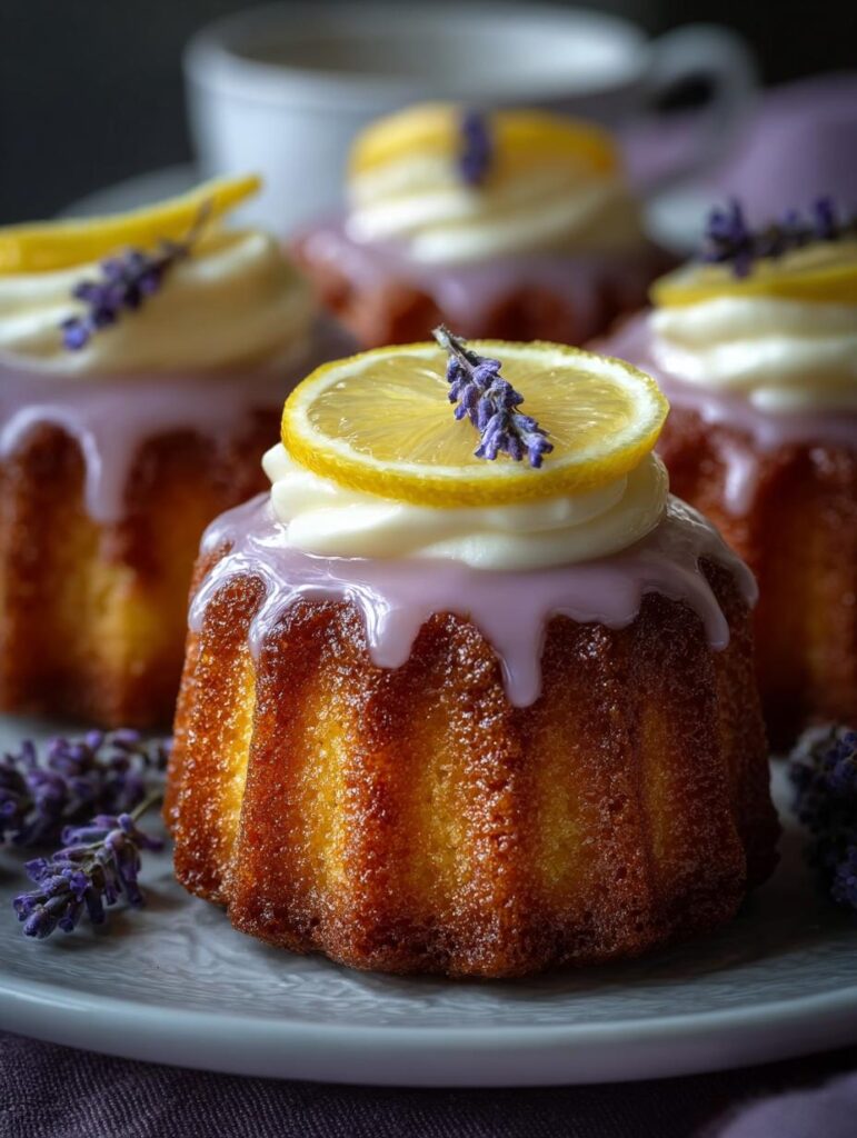 Mini Lemon Cakes Lavender