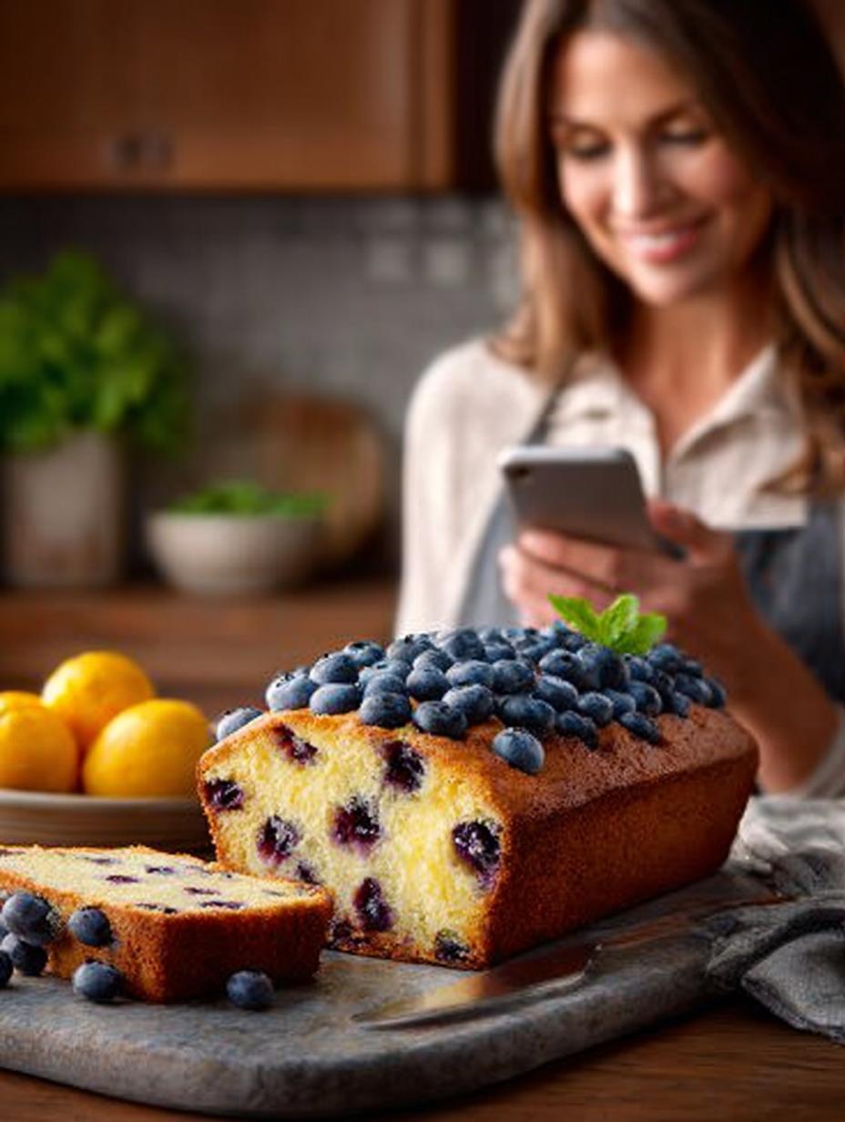 Moist Blueberry Yogurt Bread