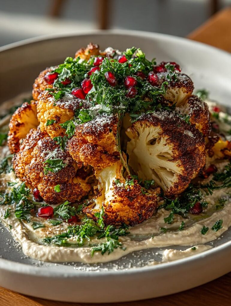 Moroccan Cauliflower with Tahini