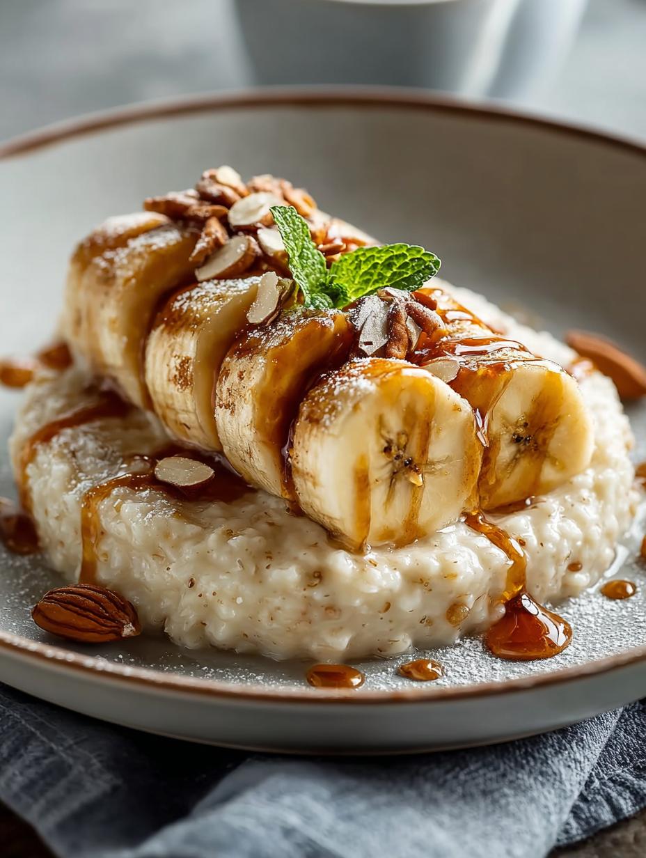 Delicious New Orleans Style Bananas Foster Oatmeal - New Orleans Style Bananas - main visual representation