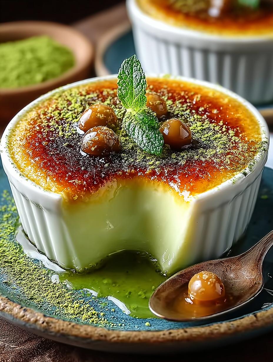 Delicious Pandan Coconut Custard Crème Brûlée Recipe 5 Delicious Pandan Coconut Custard Crème Brûlée Recipe - Pandan Coconut Custard Creme - main visual representation