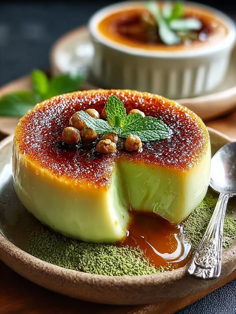 Pandan Coconut Custard Creme