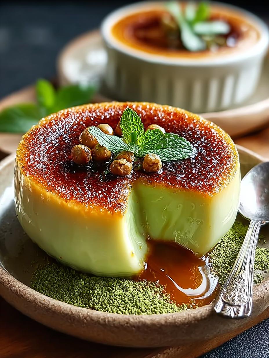 Pandan Coconut Custard Creme