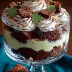Patricks Day Brownie Trifle