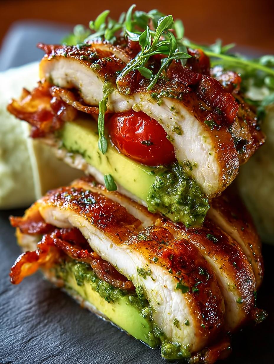 Pesto Chicken Avocado Bacon
