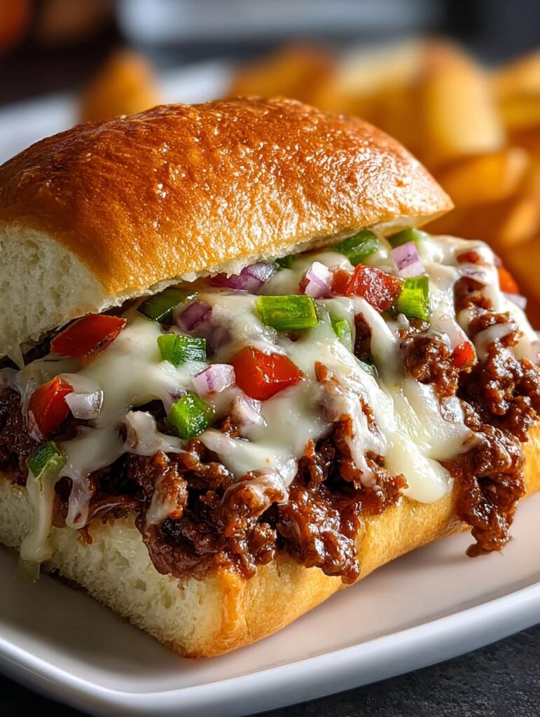 Philly Cheesesteak Sloppy Joes