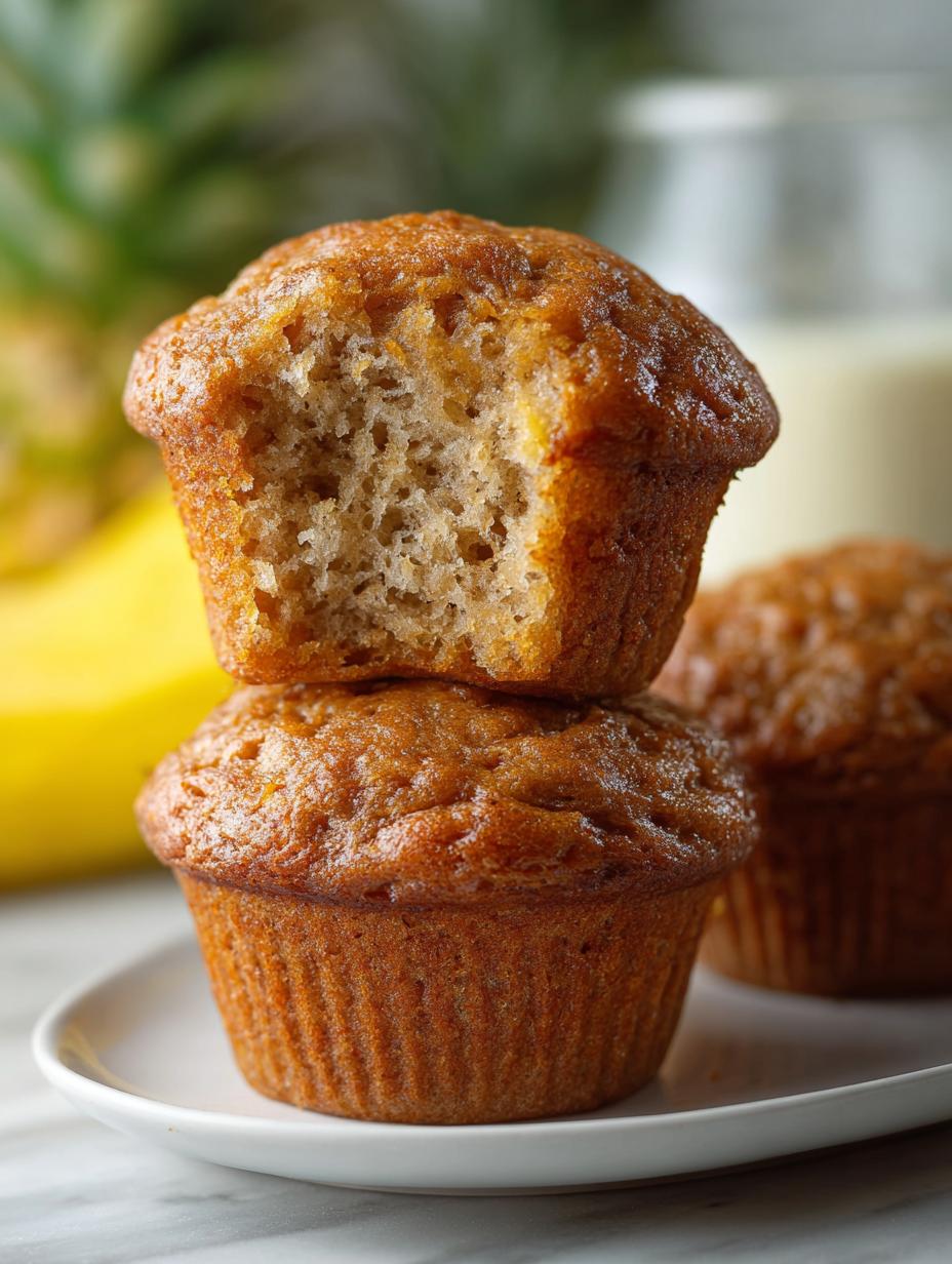 Delicious Pineapple Banana Muffins for Tropical Bliss - Pineapple Banana Muffins - main visual representation