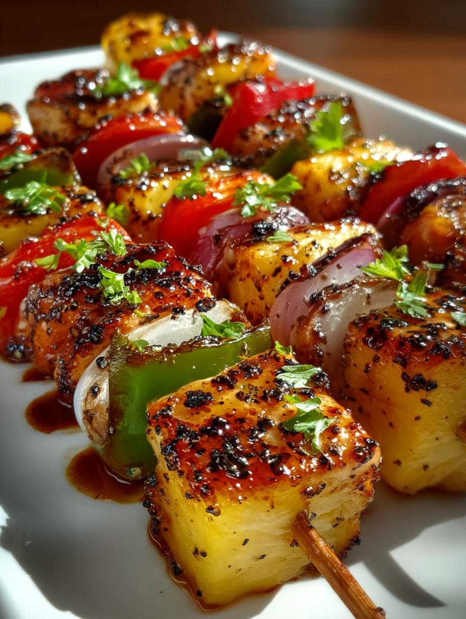 Delicious Pineapple Chicken Kabobs for Summer Grilling - Pineapple Chicken Kabobs - main visual representation