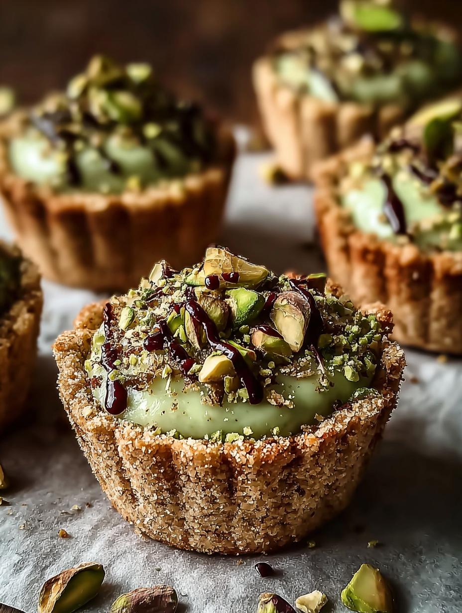 Pistachio Cookie Cups