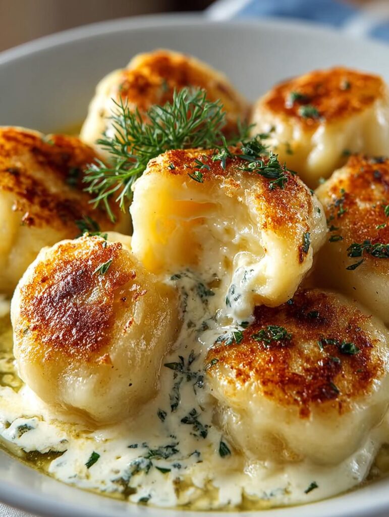 Polish Potato Cheese Dumplings