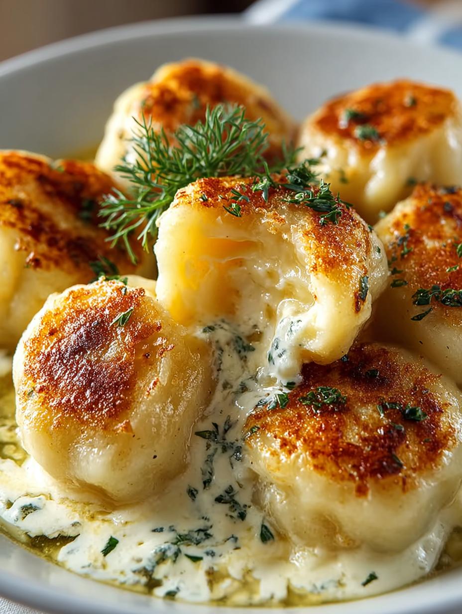 Polish Potato Cheese Dumplings